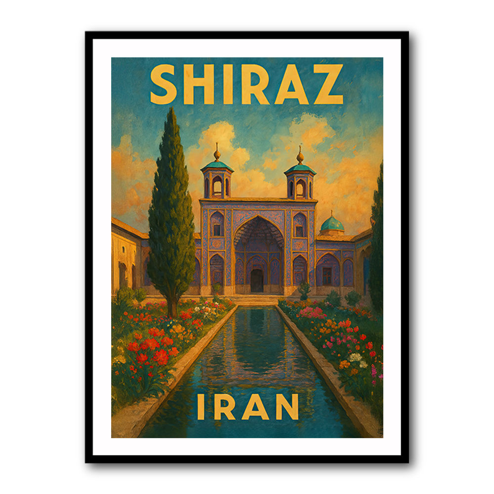 Shiraz Iran Travel Poster 1 Wall Art