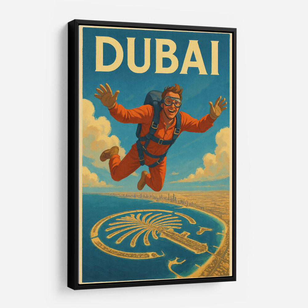 Skydiving Dubai Wall Art