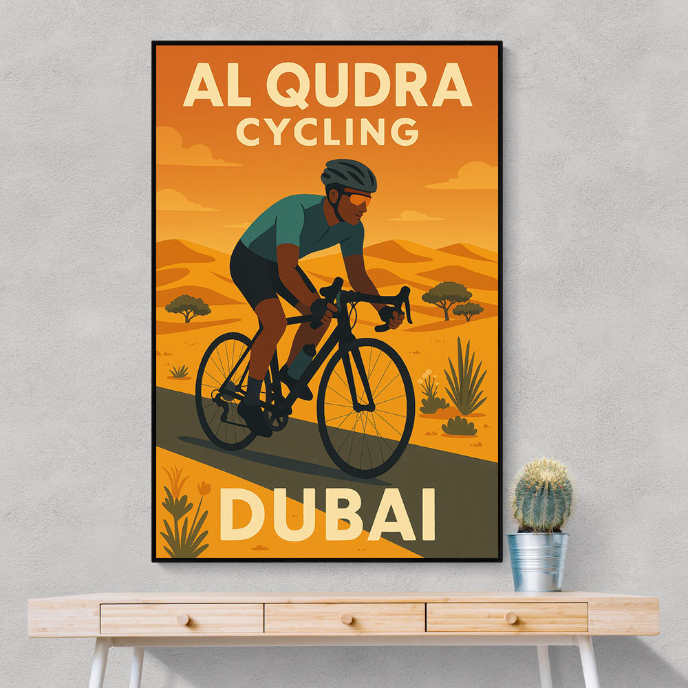 Al Qudra Cycling Dubai Wall Art