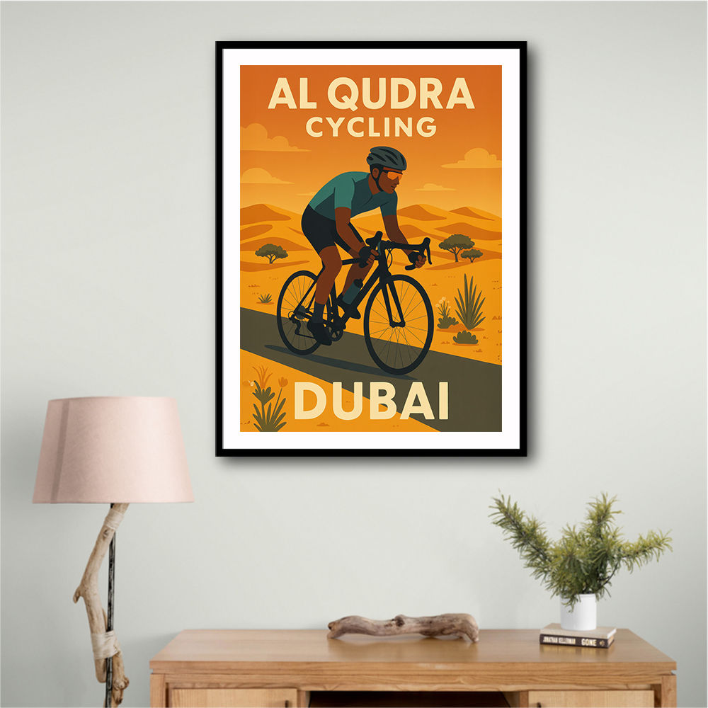 Al Qudra Cycling Dubai Wall Art
