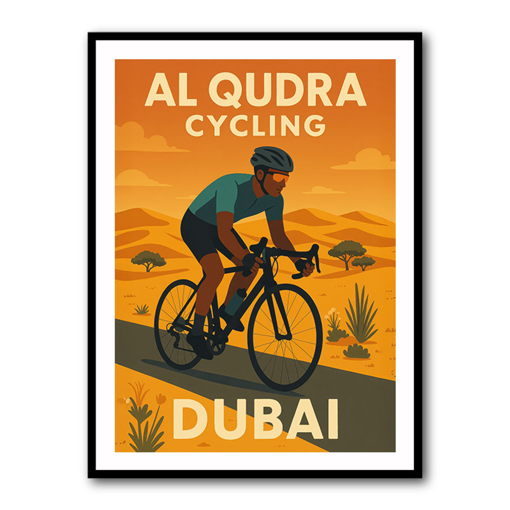 Al Qudra Cycling Dubai Wall Art