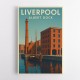 Albert Dock Liverpool Travel Poster 1 Wall Art