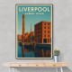 Albert Dock Liverpool Travel Poster 1 Wall Art