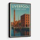 Albert Dock Liverpool Travel Poster 1 Wall Art