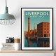 Albert Dock Liverpool Travel Poster 1 Wall Art