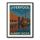 Albert Dock Liverpool Travel Poster Wall Art