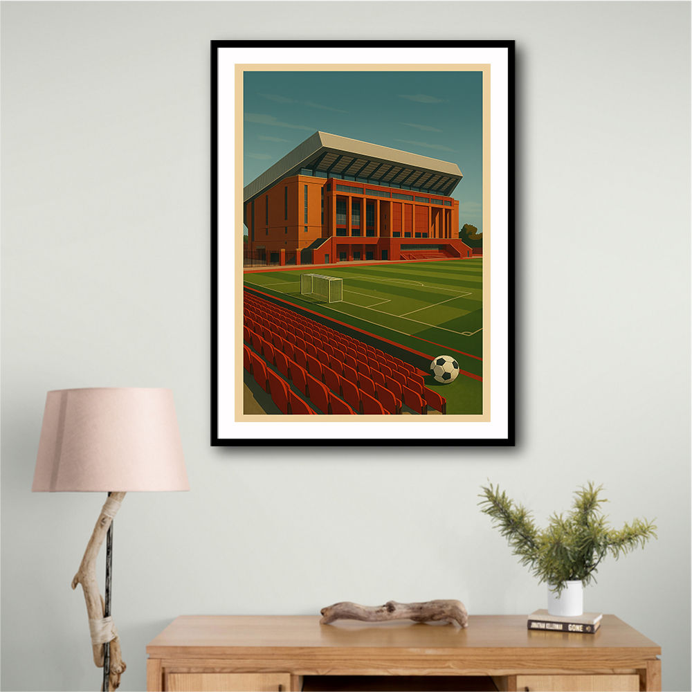 Anfield Stadium Liverpool Travel Poster 1 Wall Art
