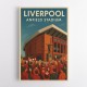 Anfield Stadium Liverpool Travel Poster Wall Art