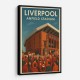 Anfield Stadium Liverpool Travel Poster Wall Art