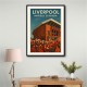 Anfield Stadium Liverpool Travel Poster Wall Art