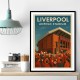 Anfield Stadium Liverpool Travel Poster Wall Art