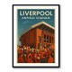 Anfield Stadium Liverpool Travel Poster Wall Art