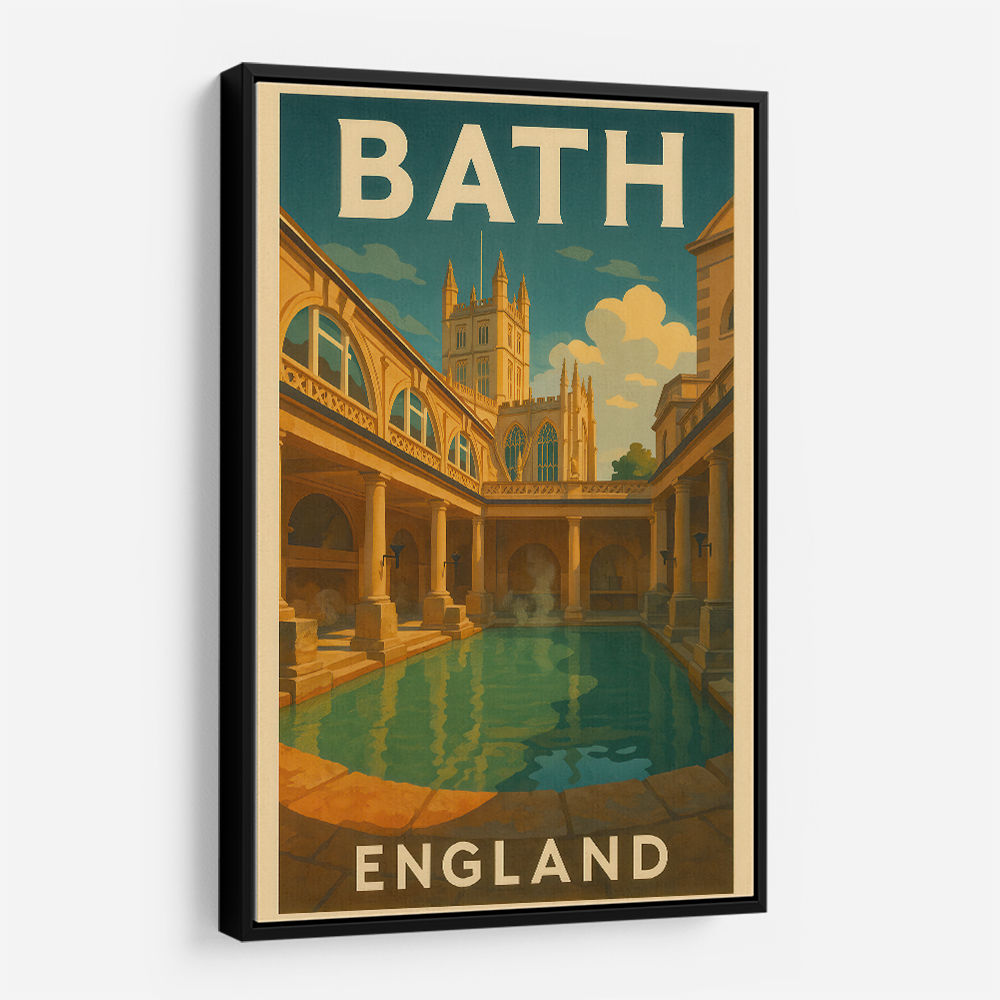 Bath England Travel Poster Wall Art
