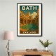 Bath England Travel Poster Wall Art