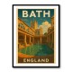 Bath England Travel Poster Wall Art