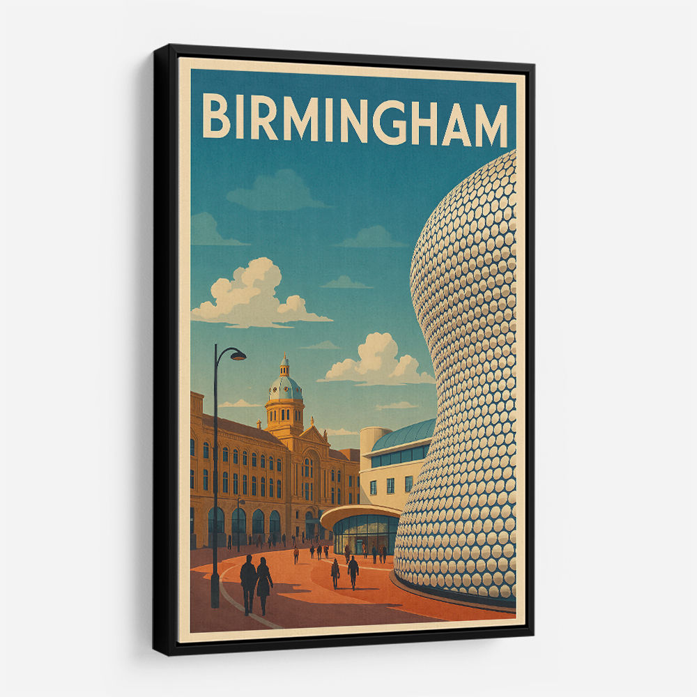 Birmingham Bullring Travel Poster Wall Art