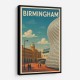 Birmingham Bullring Travel Poster Wall Art