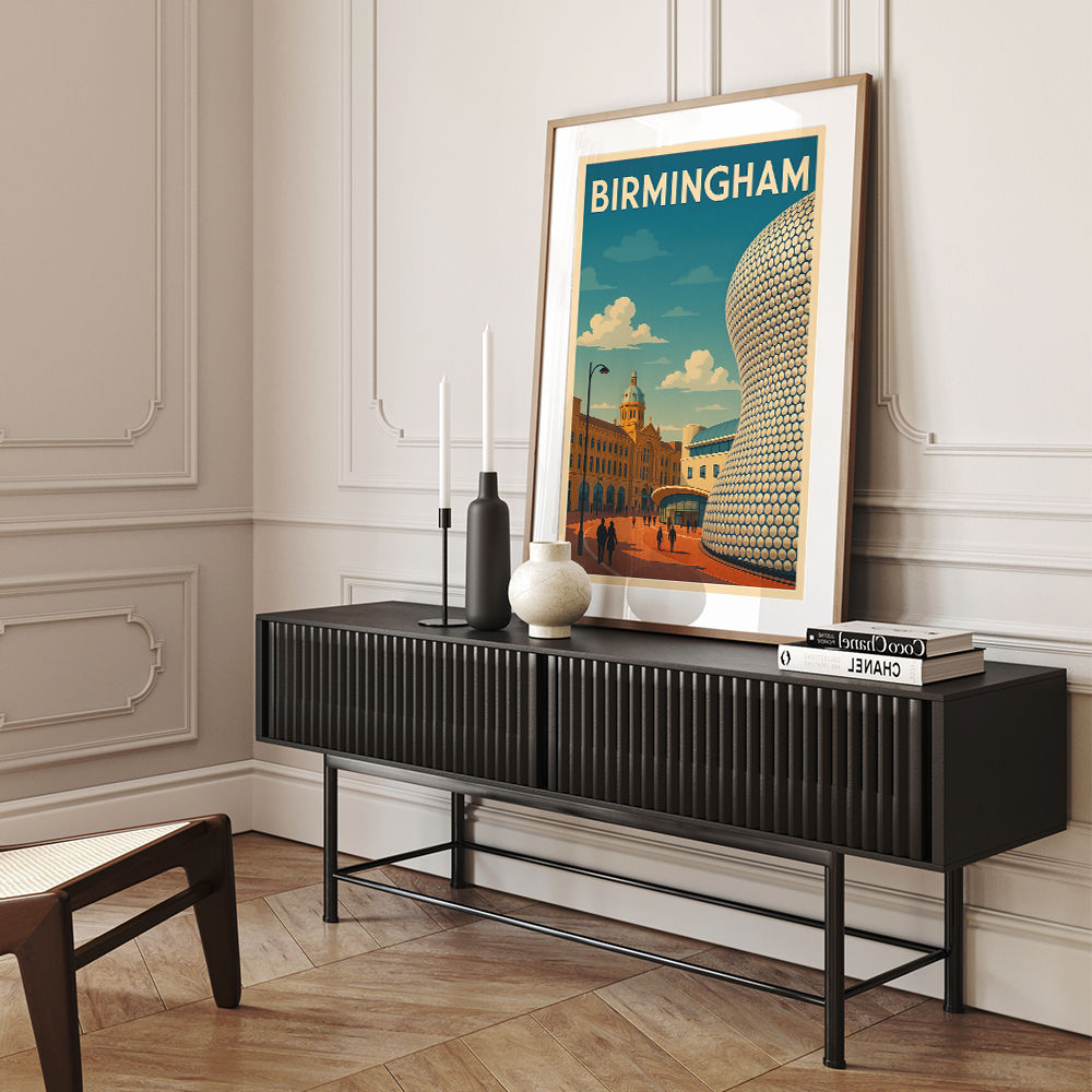 Birmingham Bullring Travel Poster Wall Art