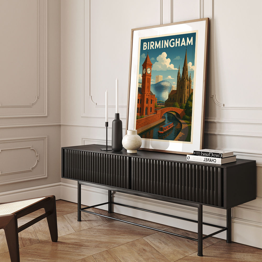 Birmingham Travel Poster 2 Wall Art