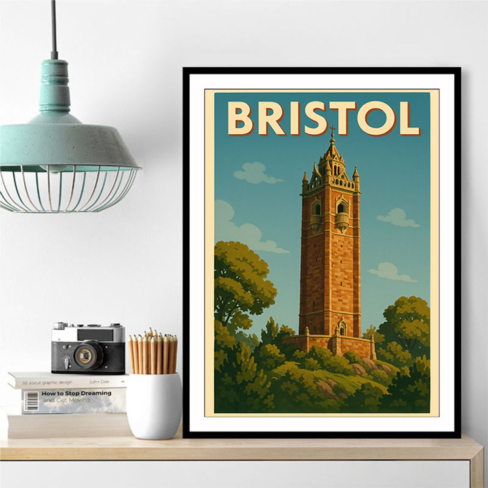 Bristol Cabot Tower Travel Poster 5 Wall Art