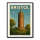 Bristol Cabot Tower Travel Poster 5 Wall Art