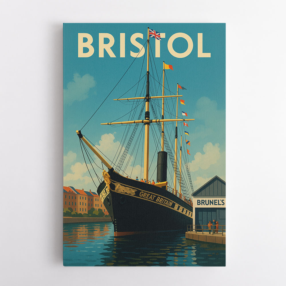 Bristol SS Great Britain Travel Poster 3 Wall Art