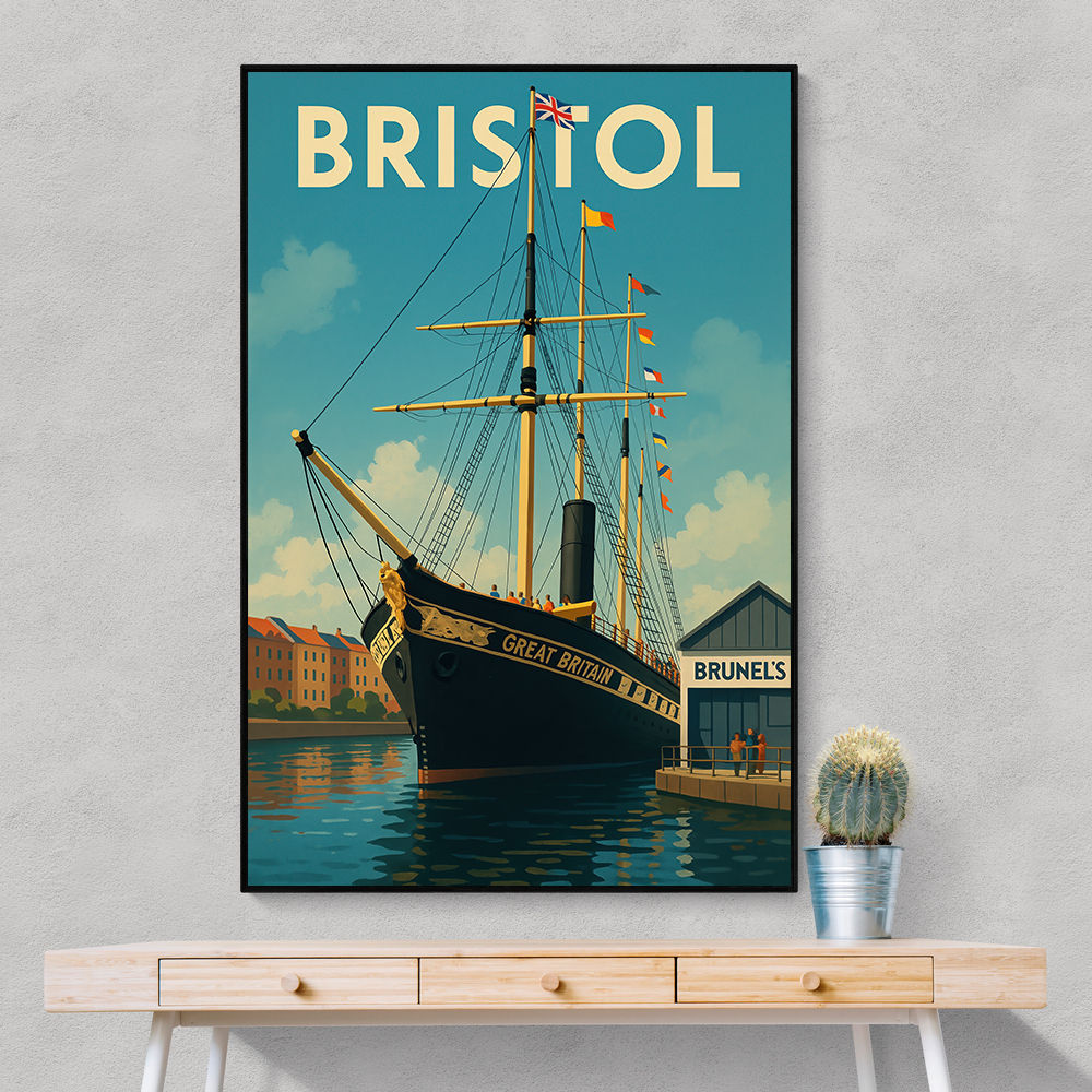 Bristol SS Great Britain Travel Poster 3 Wall Art