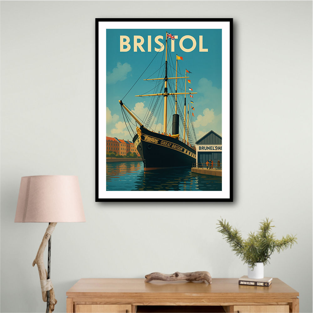 Bristol SS Great Britain Travel Poster 3 Wall Art