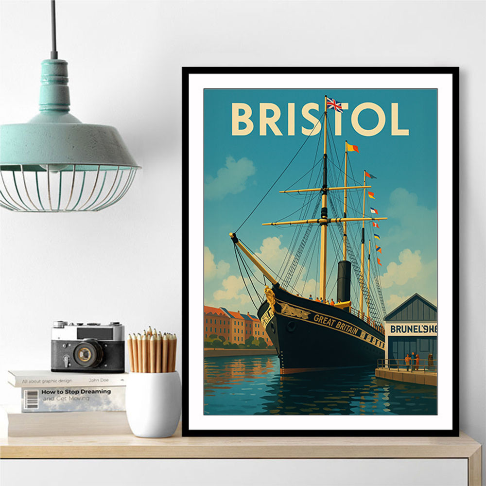 Bristol SS Great Britain Travel Poster 3 Wall Art