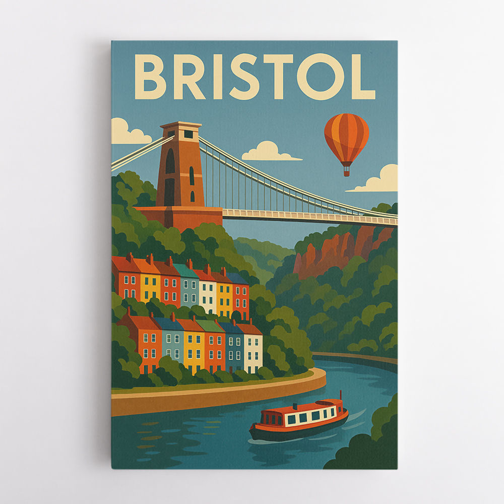 Bristol Travel Poster 1 Wall Art