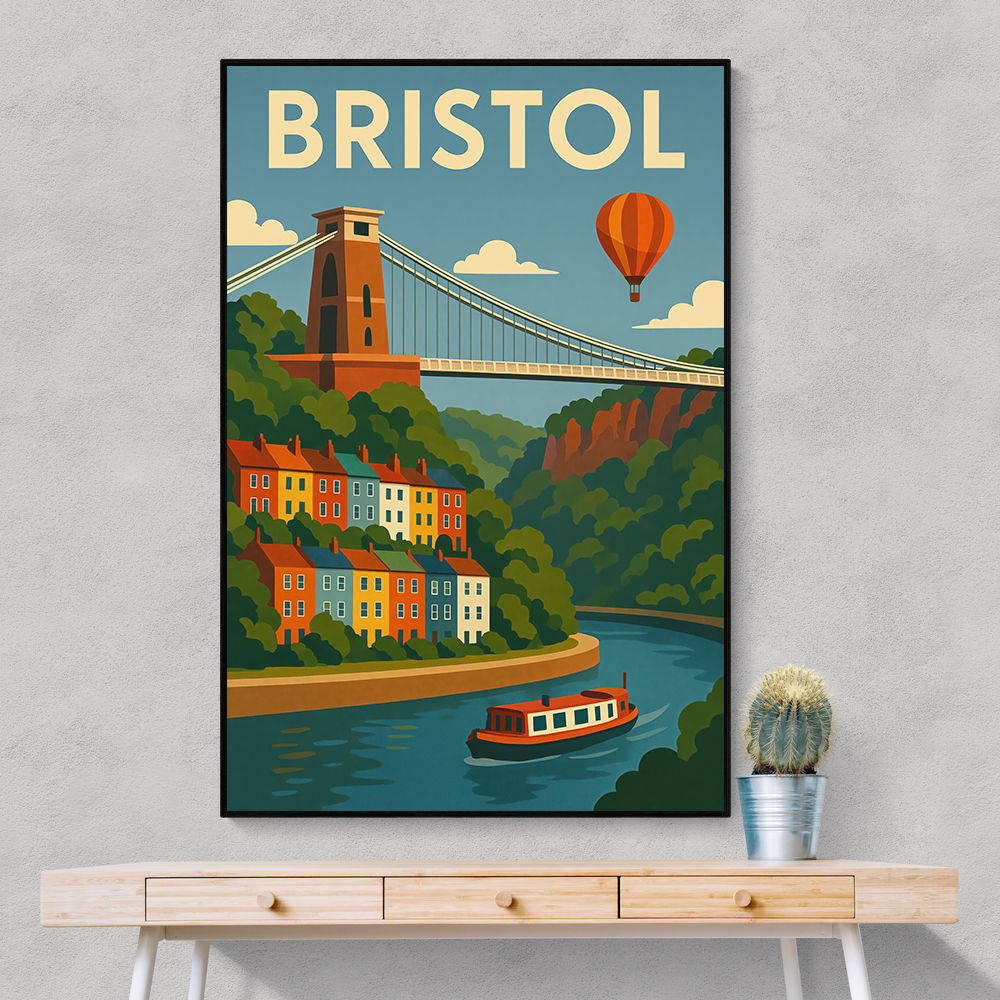 Bristol Travel Poster 1 Wall Art
