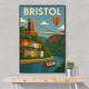 Bristol Travel Poster 1 Wall Art