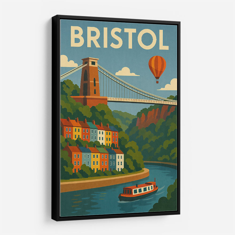 Bristol Travel Poster 1 Wall Art