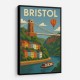 Bristol Travel Poster 1 Wall Art