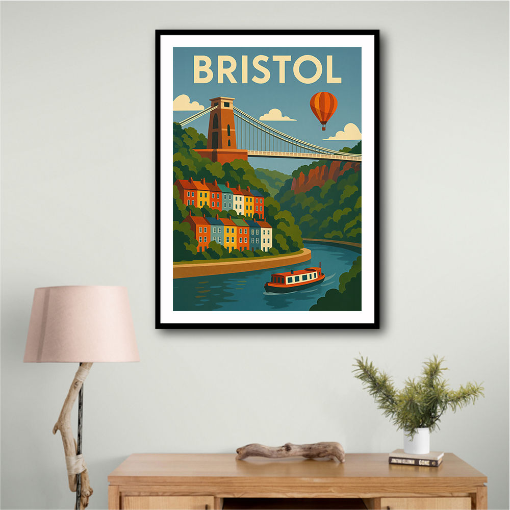 Bristol Travel Poster 1 Wall Art