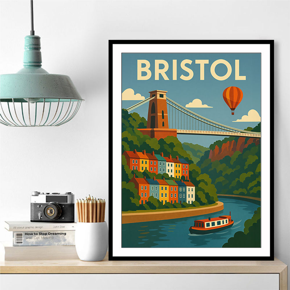 Bristol Travel Poster 1 Wall Art