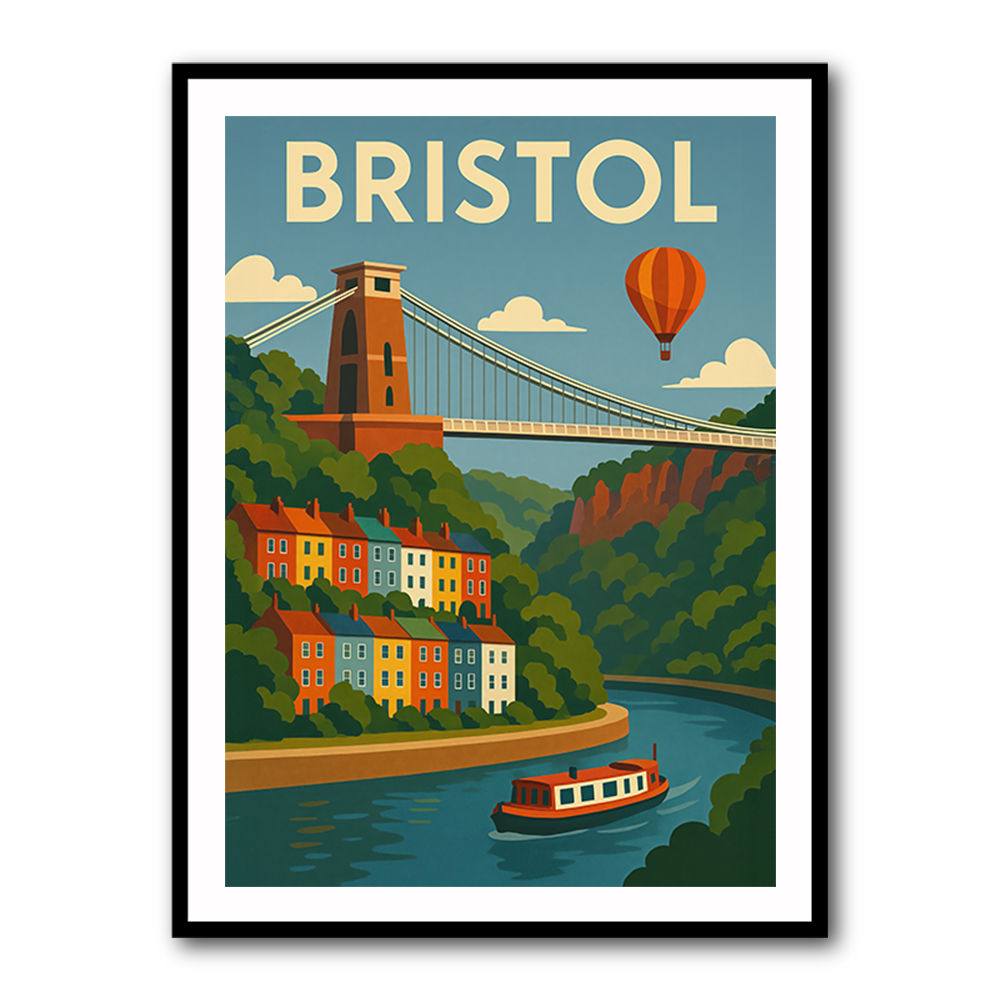 Bristol Travel Poster 1 Wall Art