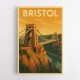 Bristol Travel Poster 2 Wall Art