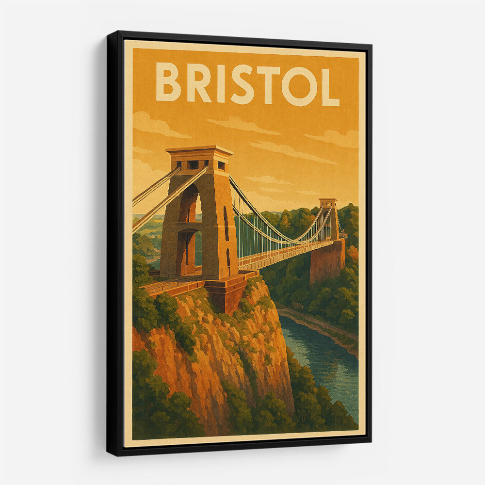 Bristol Travel Poster 2 Wall Art
