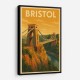 Bristol Travel Poster 2 Wall Art