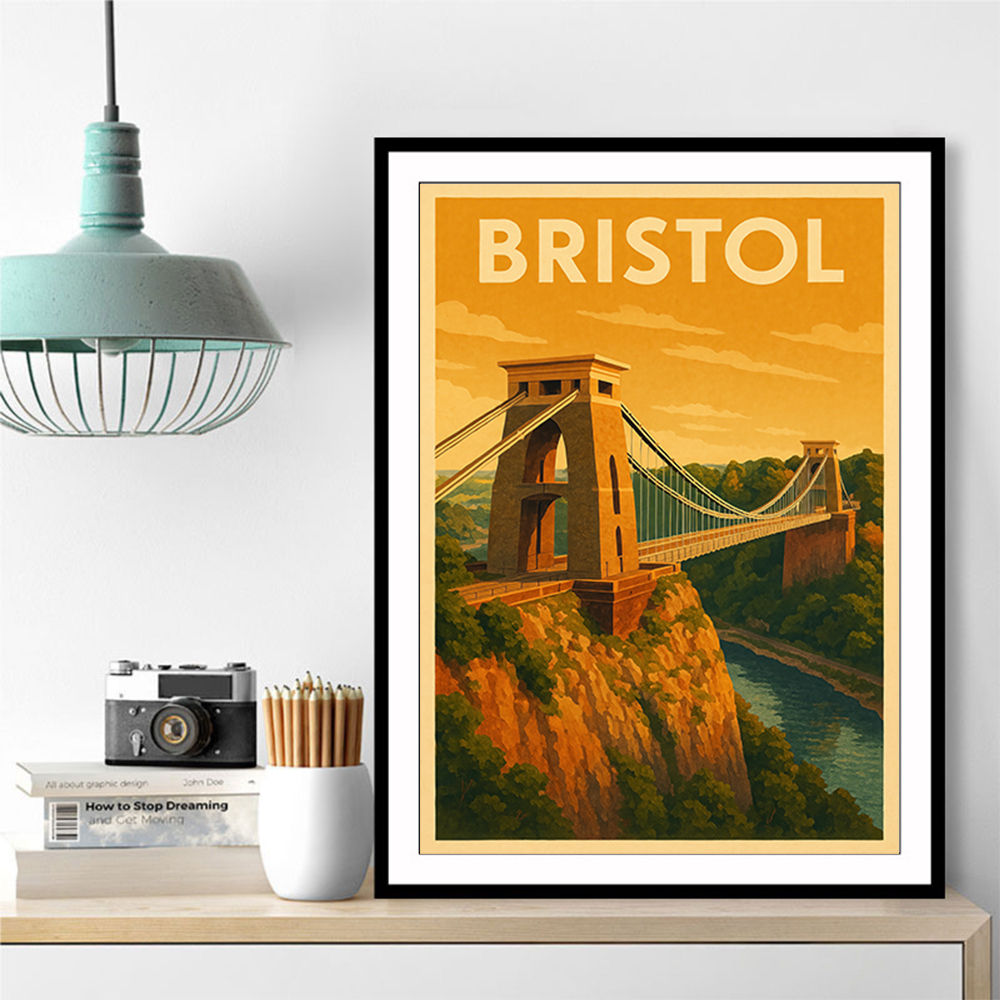 Bristol Travel Poster 2 Wall Art