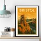 Bristol Travel Poster 2 Wall Art