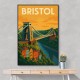 Bristol Travel Poster Wall Art