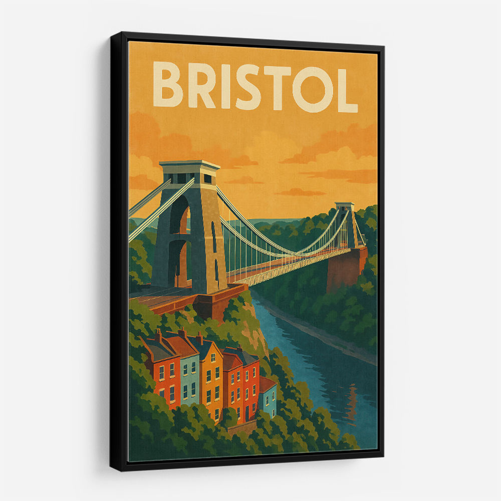Bristol Travel Poster Wall Art