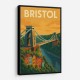 Bristol Travel Poster Wall Art