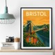 Bristol Travel Poster Wall Art