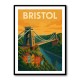 Bristol Travel Poster Wall Art