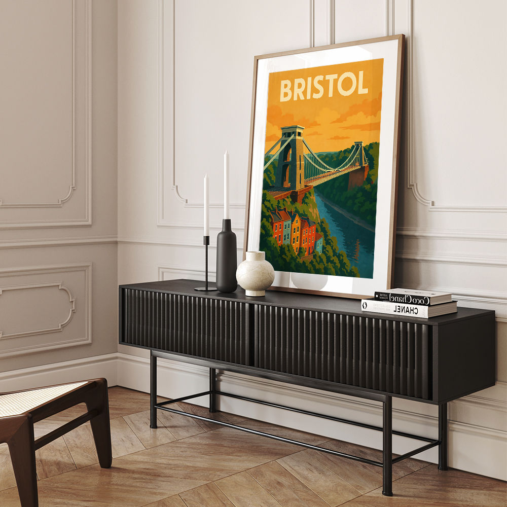 Bristol Travel Poster Wall Art