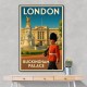 Buckingham Palace London Travel Poster Wall Art