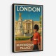 Buckingham Palace London Travel Poster Wall Art